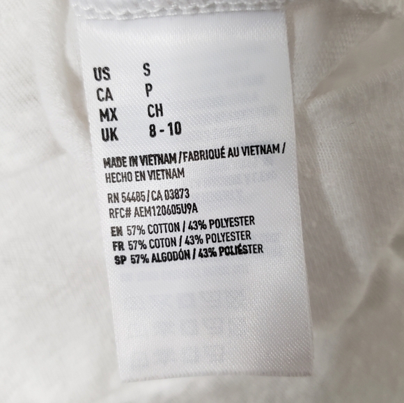 AEO white burnout long sleeve tee NYC penguins - Picture 7 of 7